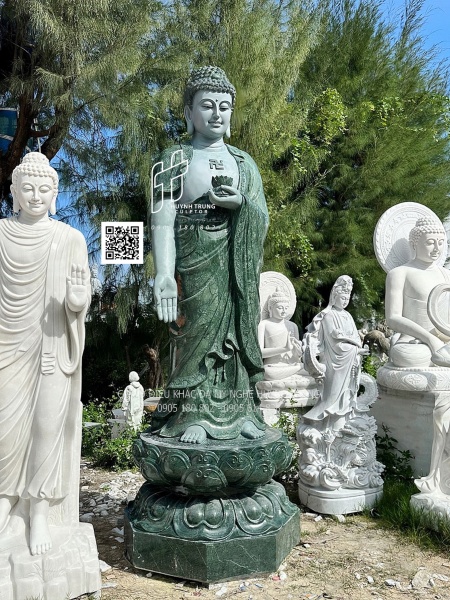 Tượng Phật Thích Ca Đá Ấn Độ - Ảnh 3