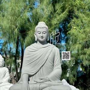 Tượng Phật Thích Ca Ngồi Đá Sa Thạch